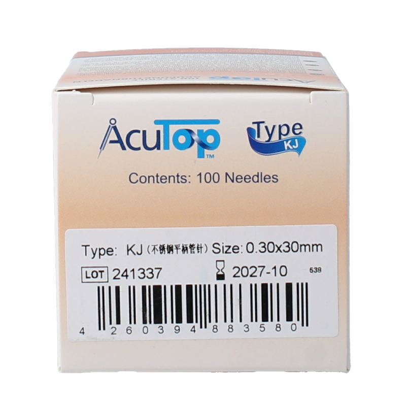 AcuTop KJ-T dry needle naald 0.30 x 30mm 100 Stuks
