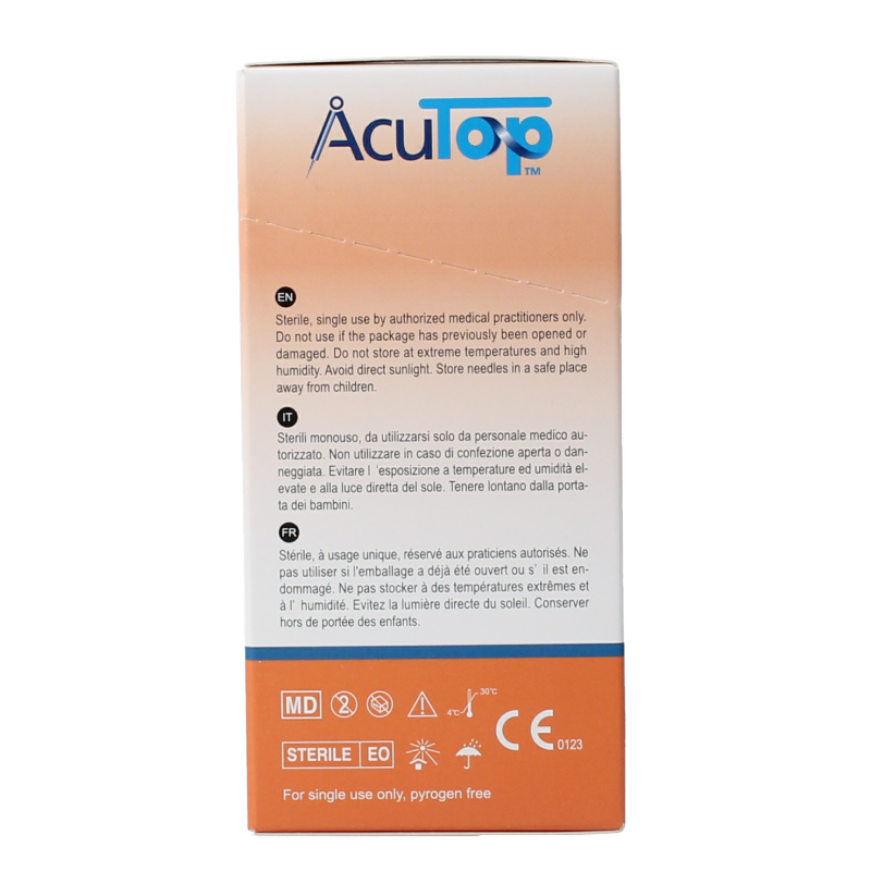 AcuTop KJ-T dry needle naald 0.30 x 40mm 100 Stuks