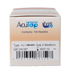 AcuTop KJ-T dry needle naald 0.30 x 40mm 100 Stuks
