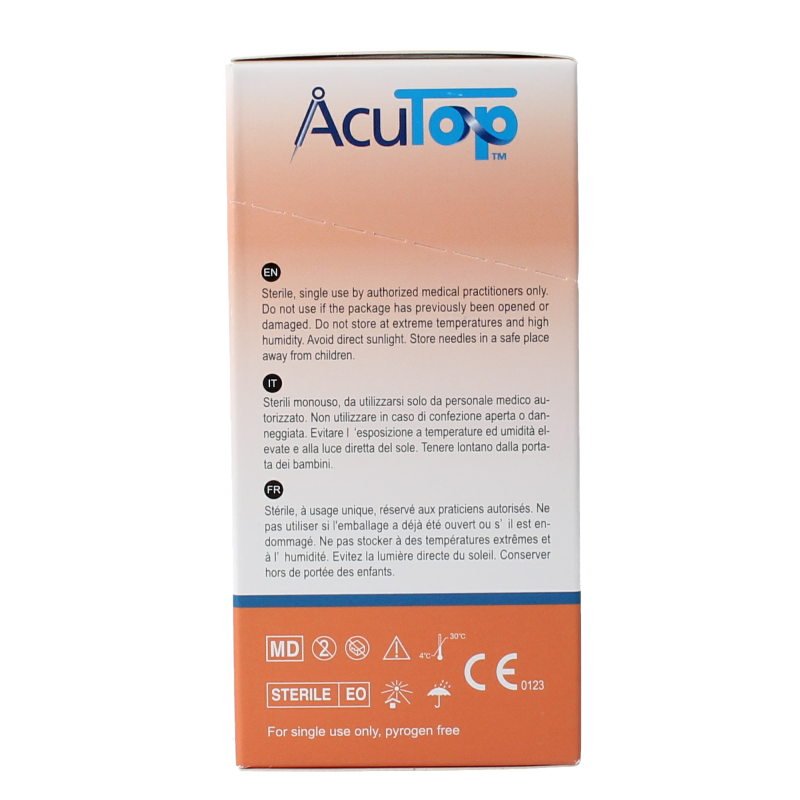 AcuTop KJ-T dry needle naald 0.30 x 50mm 100 Stuks