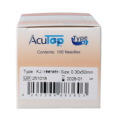 AcuTop KJ-T dry needle naald 0.30 x 50mm 100 Stuks