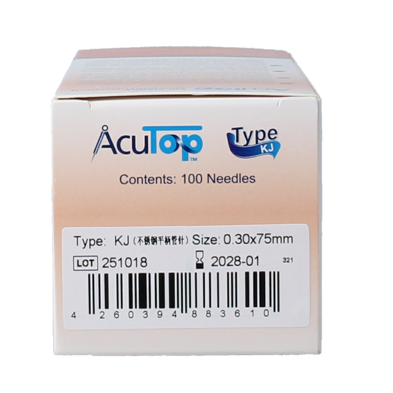 AcuTop KJ-T dry needle naald 0.30 x 75mm 100 Stuks