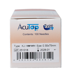 AcuTop KJ-T dry needle naald 0.30 x 75mm 100 Stuks
