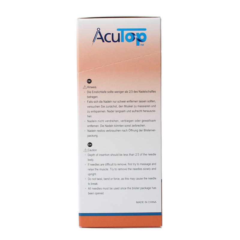 AcuTop KJ-T dry needle naald 0.30 x 75mm 100 Stuks