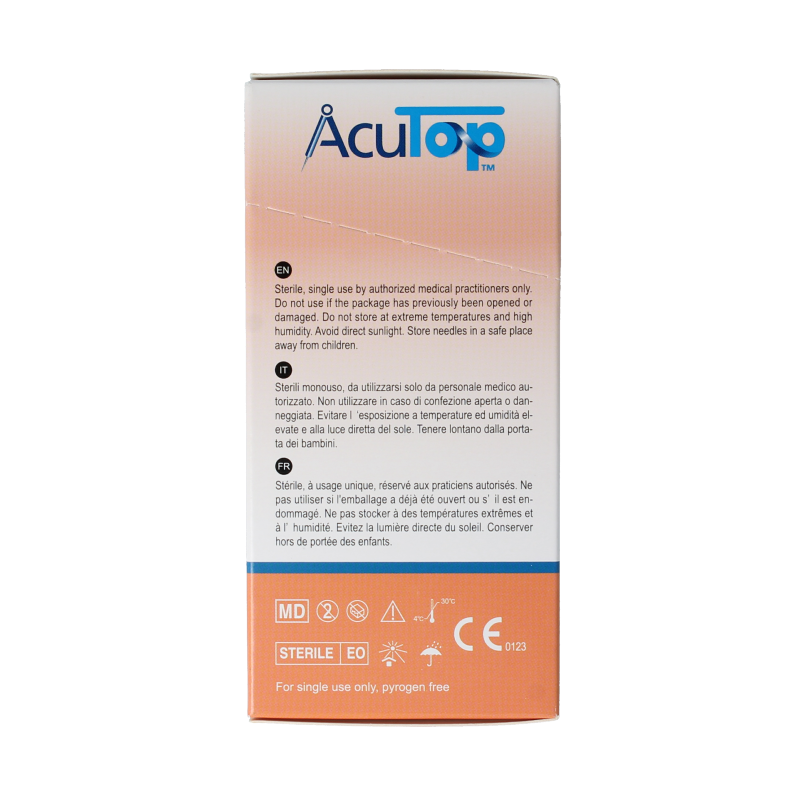 AcuTop KJ-T dry needle naald 0.22 x 40mm 100 Stuks