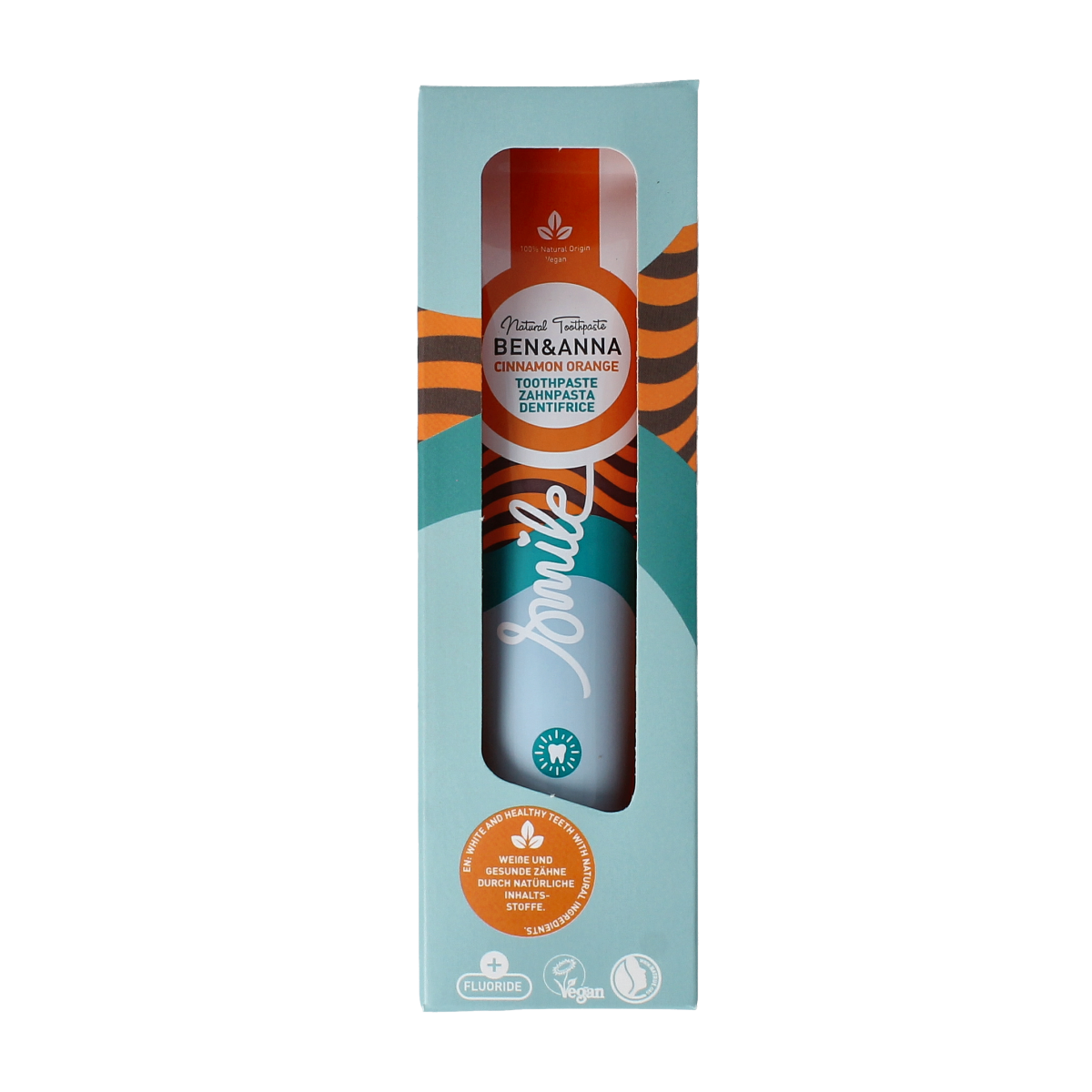 Ben & Anna Toothpaste smile cinnamon orange 75.00 Milliliter