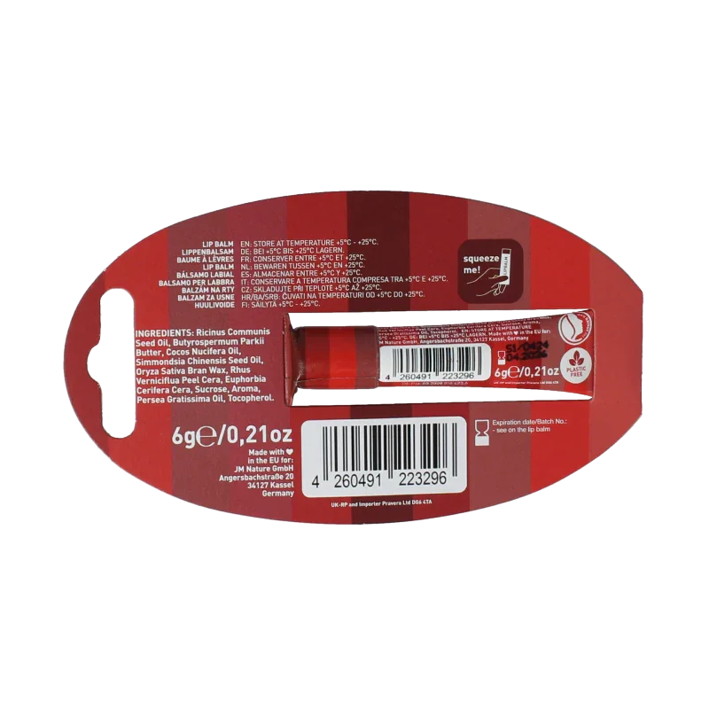 Ben & Anna Lipbalm strawberry 9 Gram