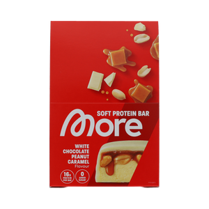 More Nutrition Bar white chocolate peanut caramel  10.00 Stuks