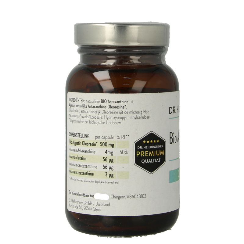 Dr Heilbronner  Astaxanthine complex 4mg vegan bio 90 Capsules