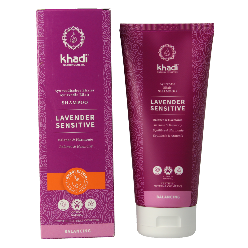 Khadi Shampoo elixer lavender sensitive 200 Milliliter