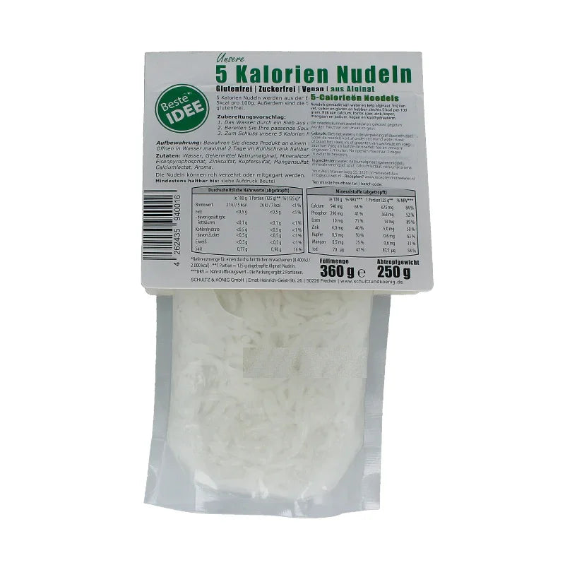 Your Well 5 Calorieen noedels kelp 360 Gram