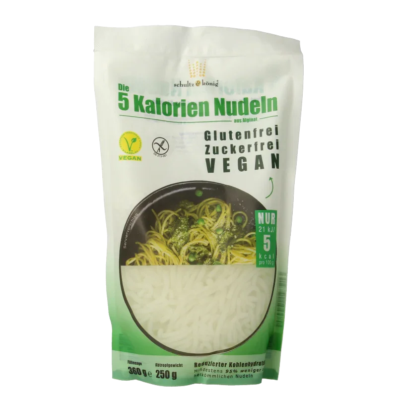 Schultz & Konig 5 Calorieen noedels kelp alginaat 360 Gram