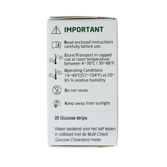 Testjezelf Multicheck glucose teststrips 25 Stuks