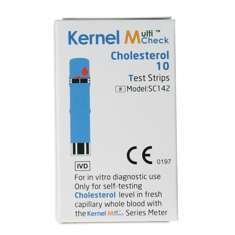Testjezelf Multicheck cholesterol teststrips 10 Stuks