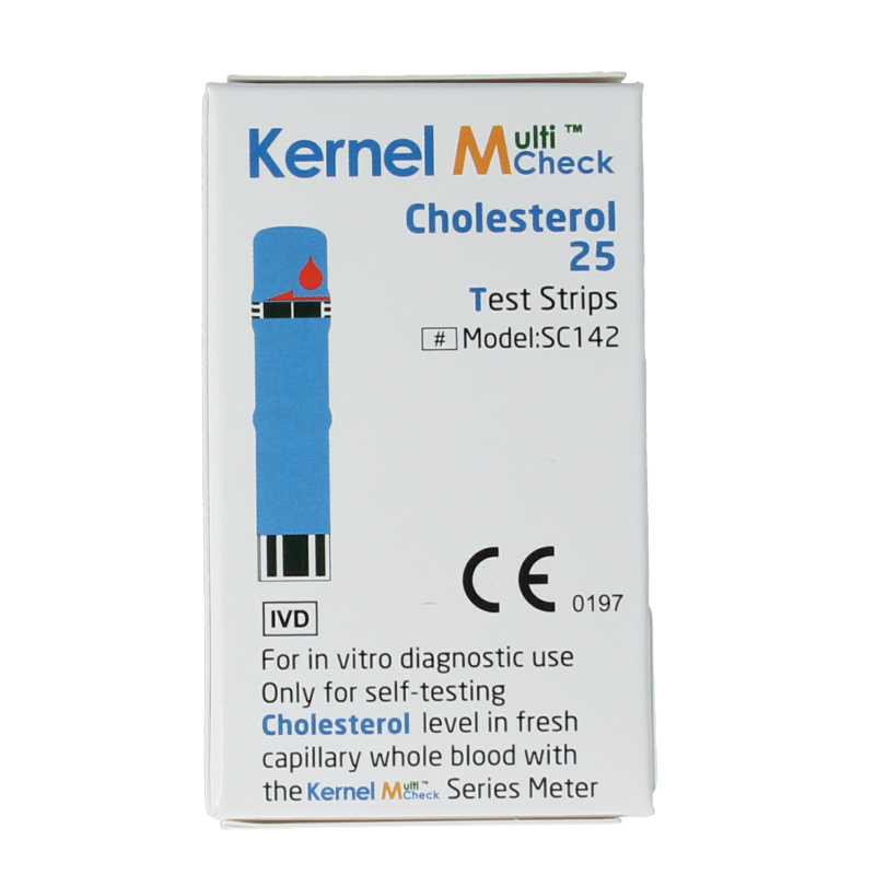 Testjezelf Multicheck cholesterol teststrips 25 Stuks