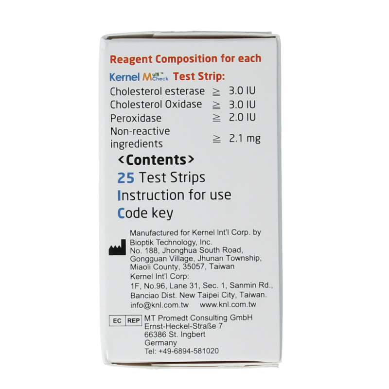 Testjezelf Multicheck cholesterol teststrips 25 Stuks