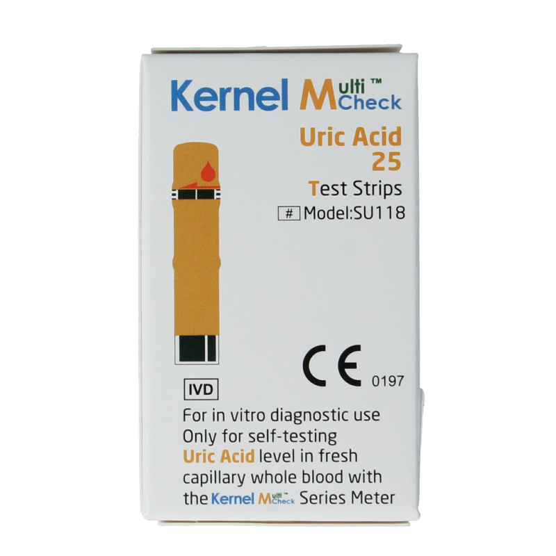 Testjezelf Multicheck urinezuur teststrip 25 Stuks