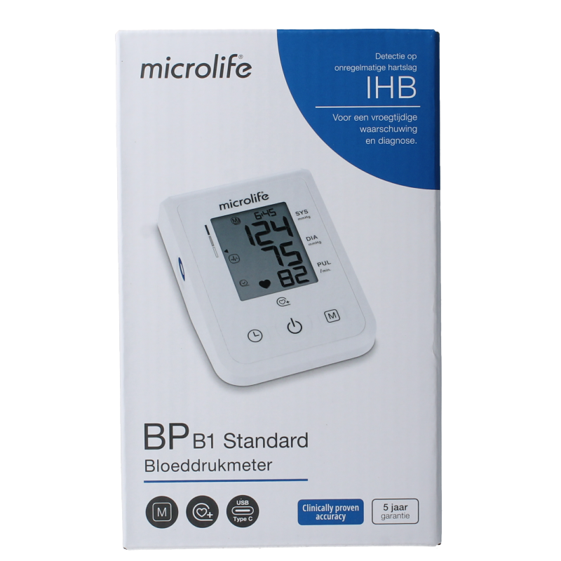 Microlife BPB1 Bloeddrukmeter standaard 1 Stuks