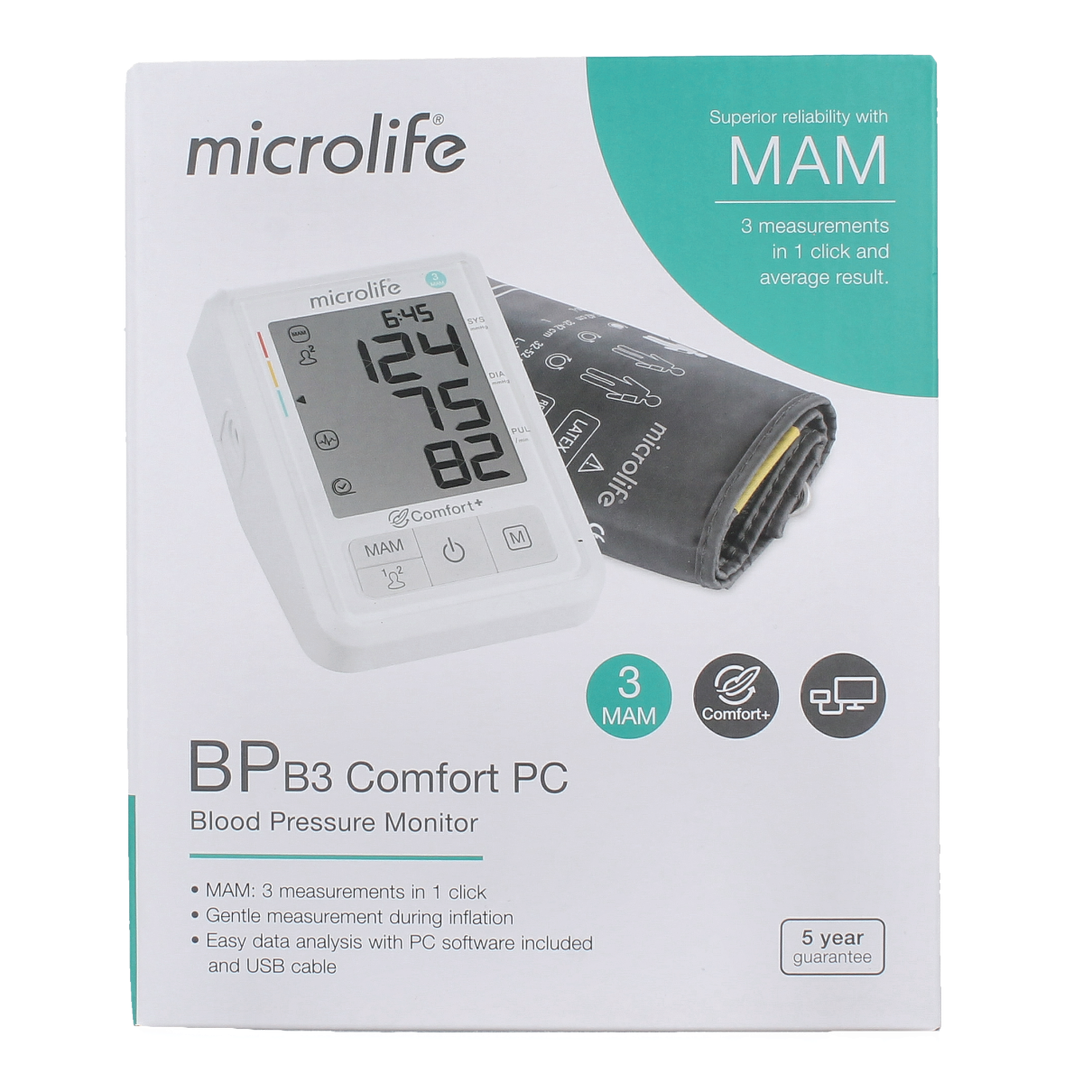 Microlife MIC BPB3 Comfort bloeddrukmonitor 1.00 Stuks