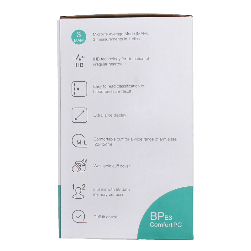 Microlife MIC BPB3 Comfort bloeddrukmonitor 1 Stuks