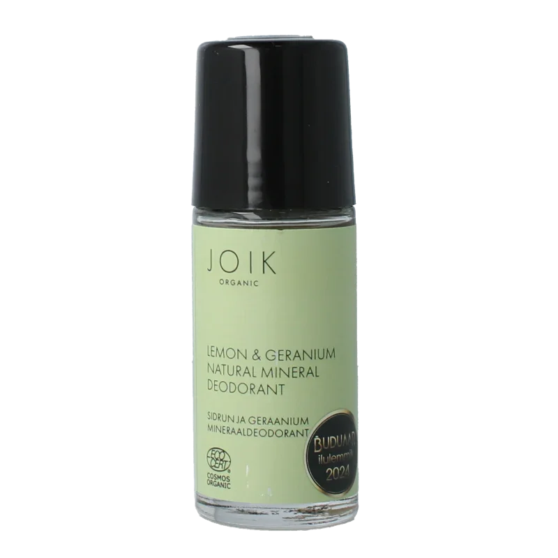Joik Organics Lemon & geranium mineral deodorant vegan 50 Milliliter
