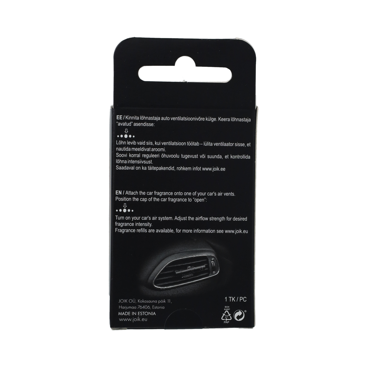 Joik Organics Car Fragrance Grapefruit & Manderin  1.00 Stuks