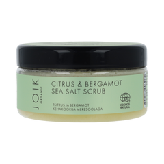 Joik Organics Citrus & bergamot sea salt scrub organic vegan 240.00 Gram