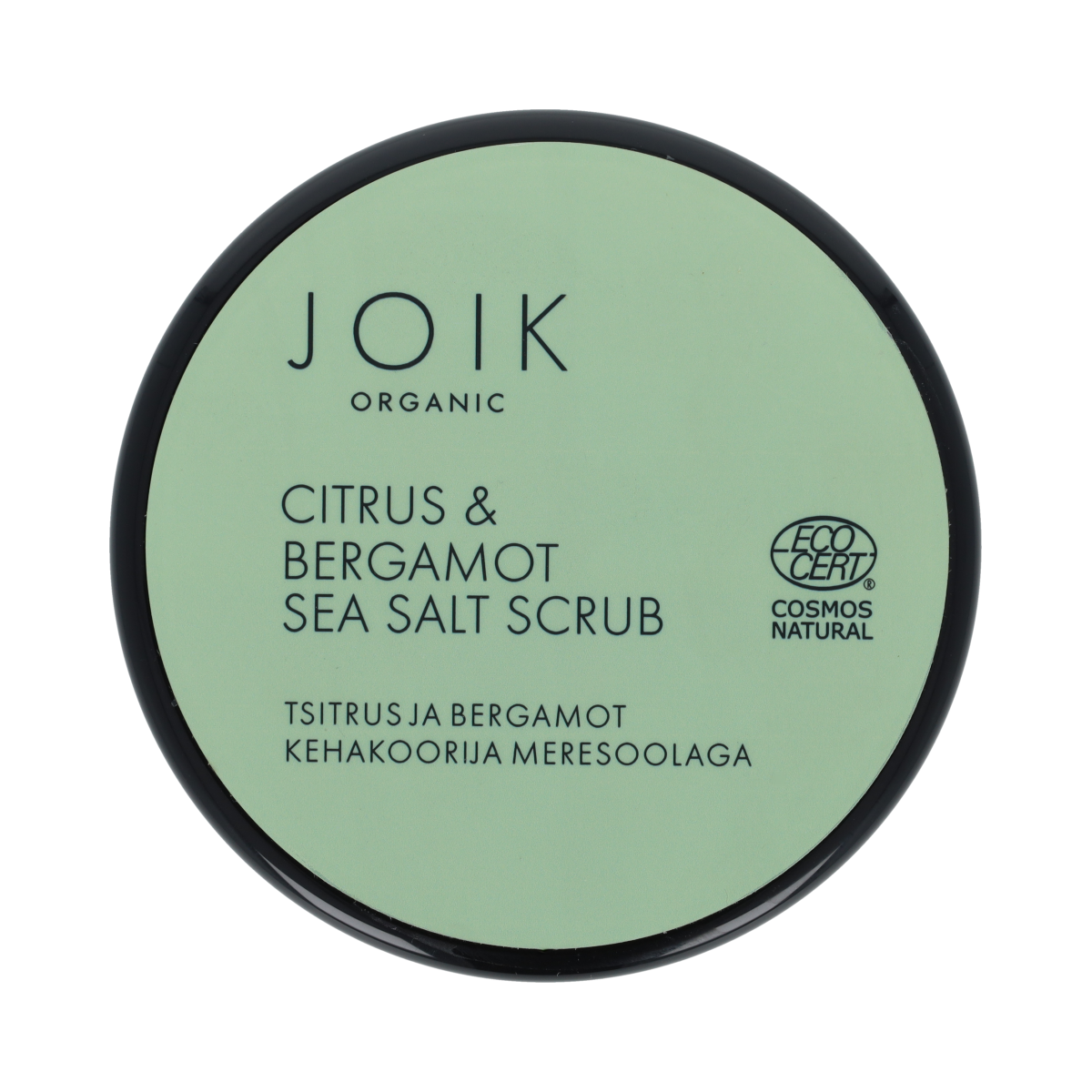 Joik Organics Citrus & bergamot sea salt scrub organic vegan 240.00 Gram