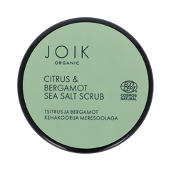 Joik Organics Citrus & bergamot sea salt scrub organic vegan 240.00 Gram