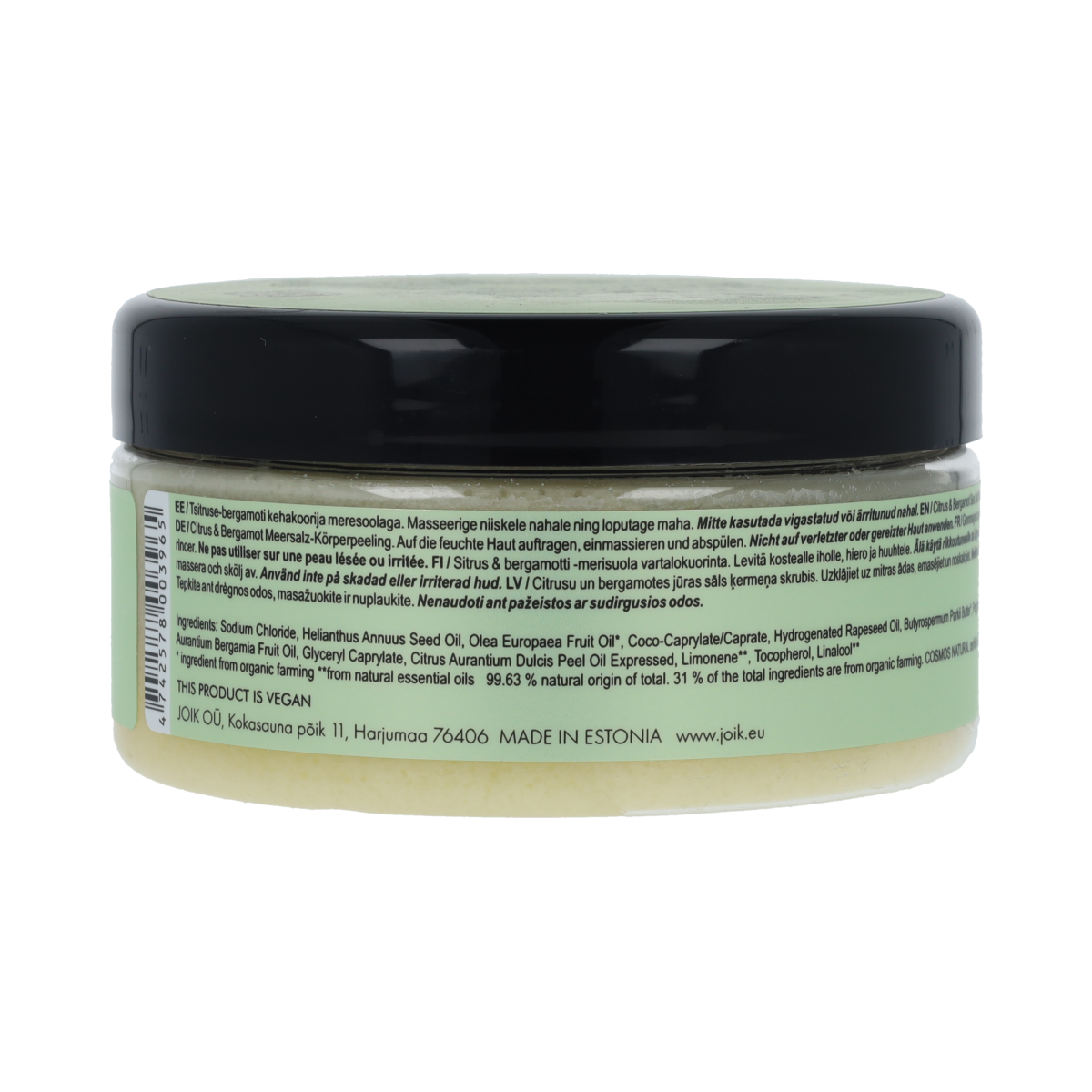 Joik Organics Citrus & bergamot sea salt scrub organic vegan 240.00 Gram