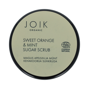 Joik Organics Sweet orange & mint sugar scrub vegan 210.00 Gram