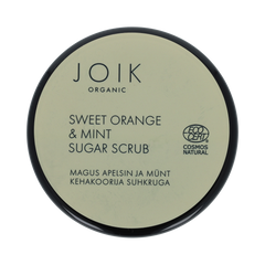 Joik Organics Sweet orange & mint sugar scrub vegan 210.00 Gram