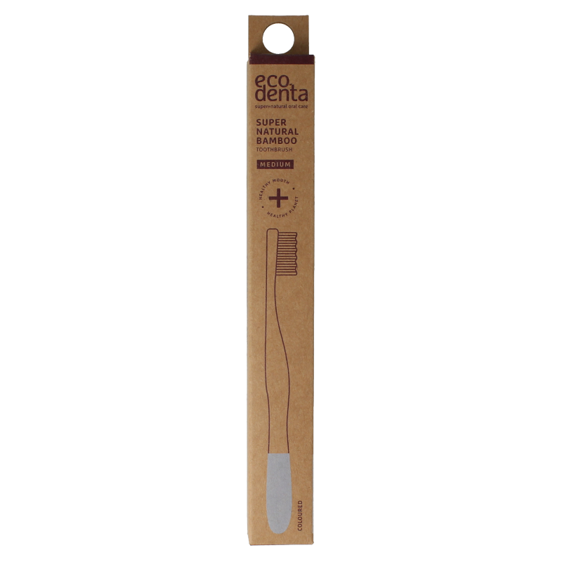 Ecodenta Tandenborstel bamboo medium 1 Stuks