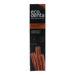 Ecodenta Tandpasta whitening kaneel black line 100 Milliliter