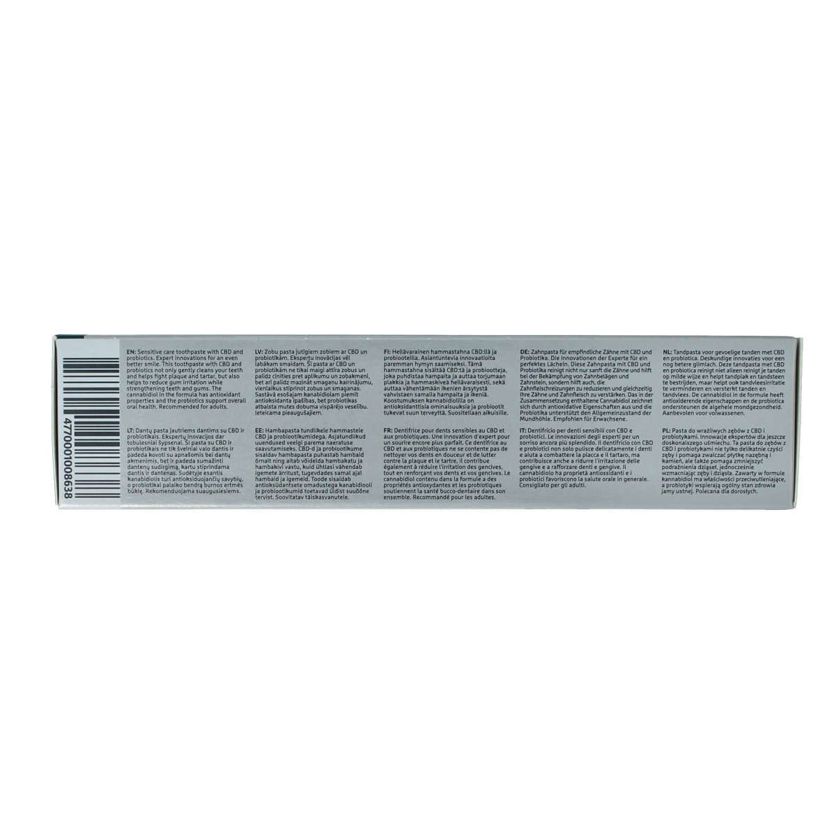 Ecodenta Tandpasta sensitive CBD probiotica expert line 100.00 Milliliter