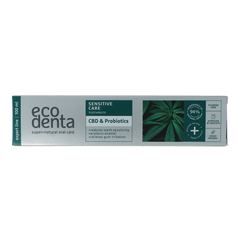 Ecodenta Tandpasta sensitive CBD probiotica expert line 100.00 Milliliter