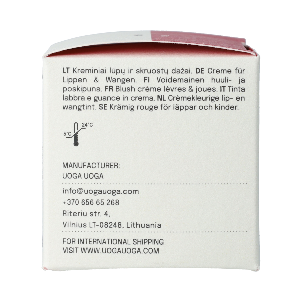 Uoga Uoga Lip & Cheek Flirty  4.00 Milliliter
