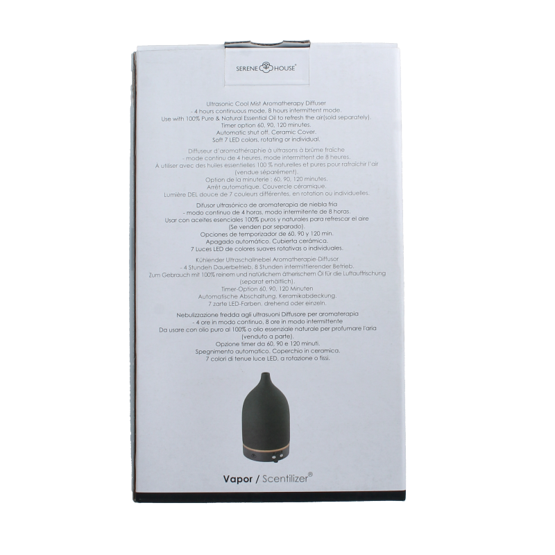 Serene House Aroma diffuser vapor antraciet 1 Stuks