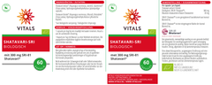 Vitals Shatavari-SRI Biologisch 60c 60.00 Capsules