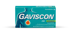 Gaviscon Pepermunt 250 16.00 Kauwtabletten