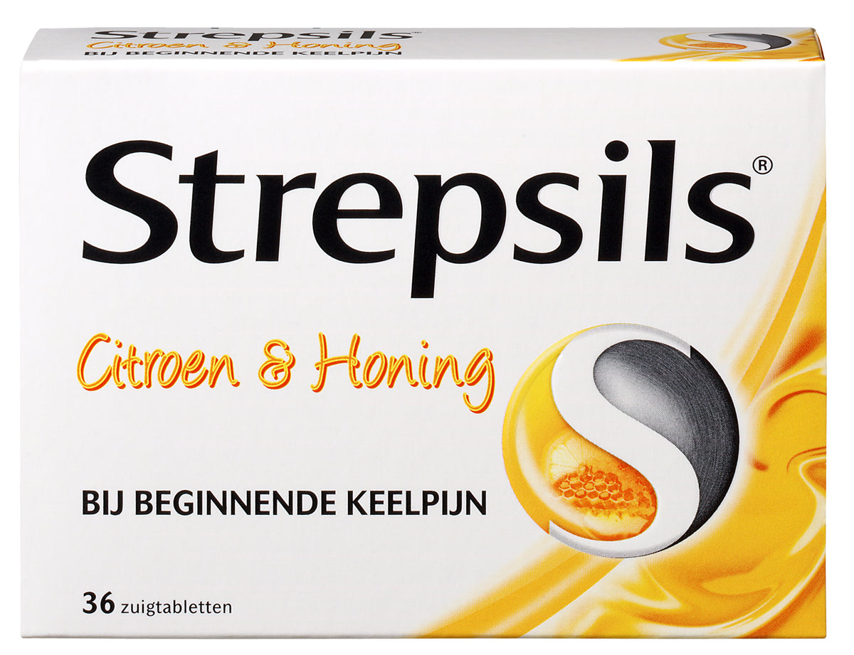 Strepsils Citroen & honing 36 Zuigtabletten
