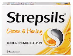 Strepsils Citroen & honing 36 Zuigtabletten
