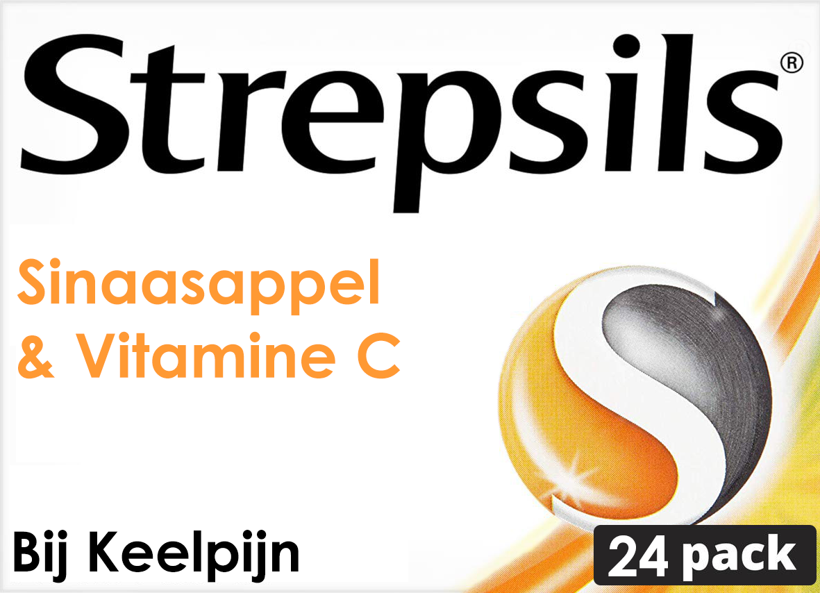 Strepsils Sinaasappel / Vitamine C 24 Zuigtabletten