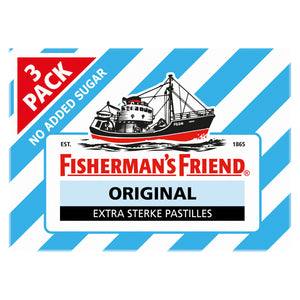 Fisherman's Friend Original suikervrij 3-pack 25.00 Gram