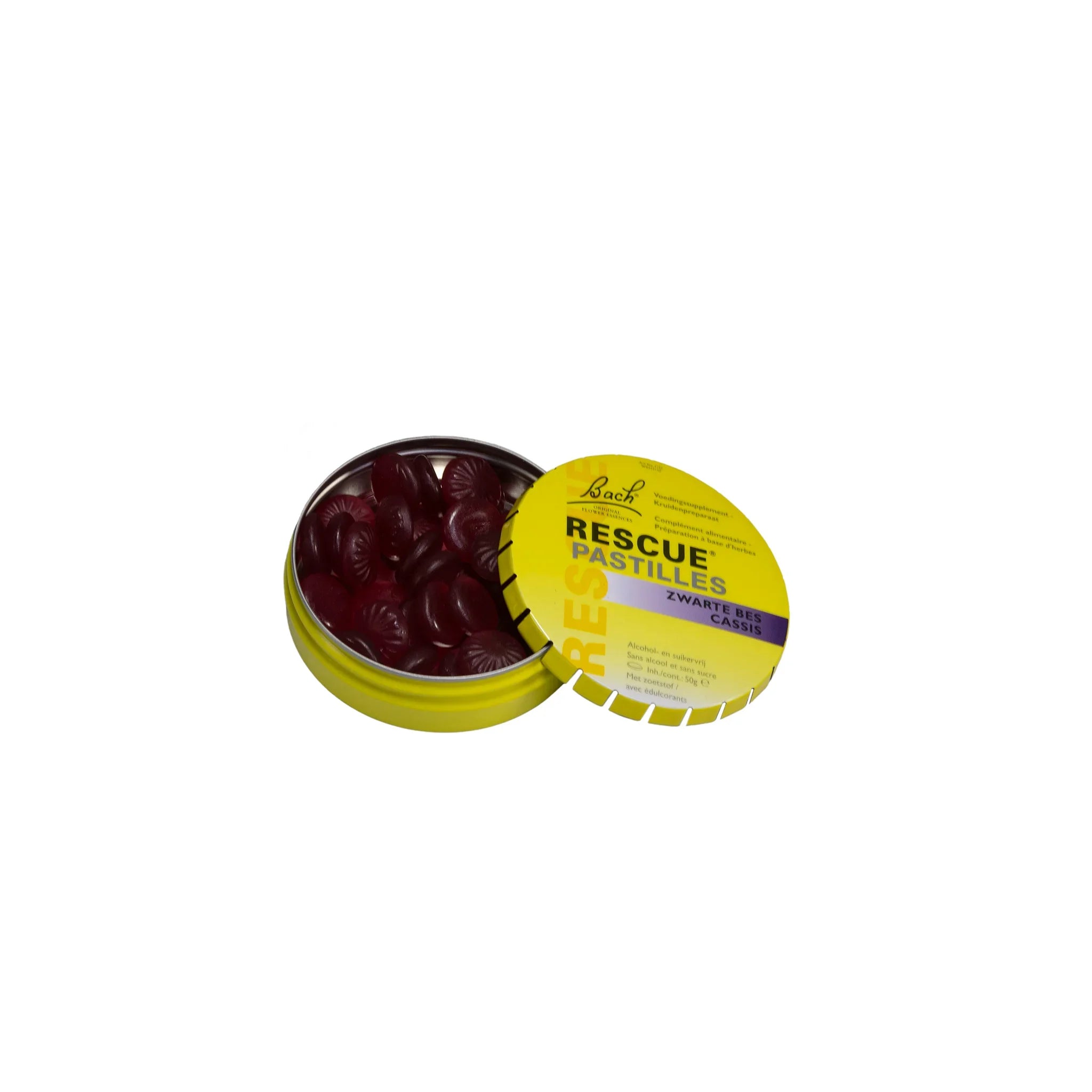 Bach Rescue Rescue pastilles zwarte bes 50 Gram