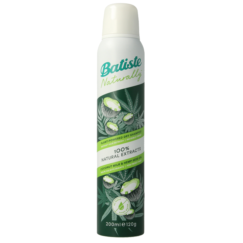 Batiste Droogshampoo coconut milk & hemp seed oil 200 Milliliter