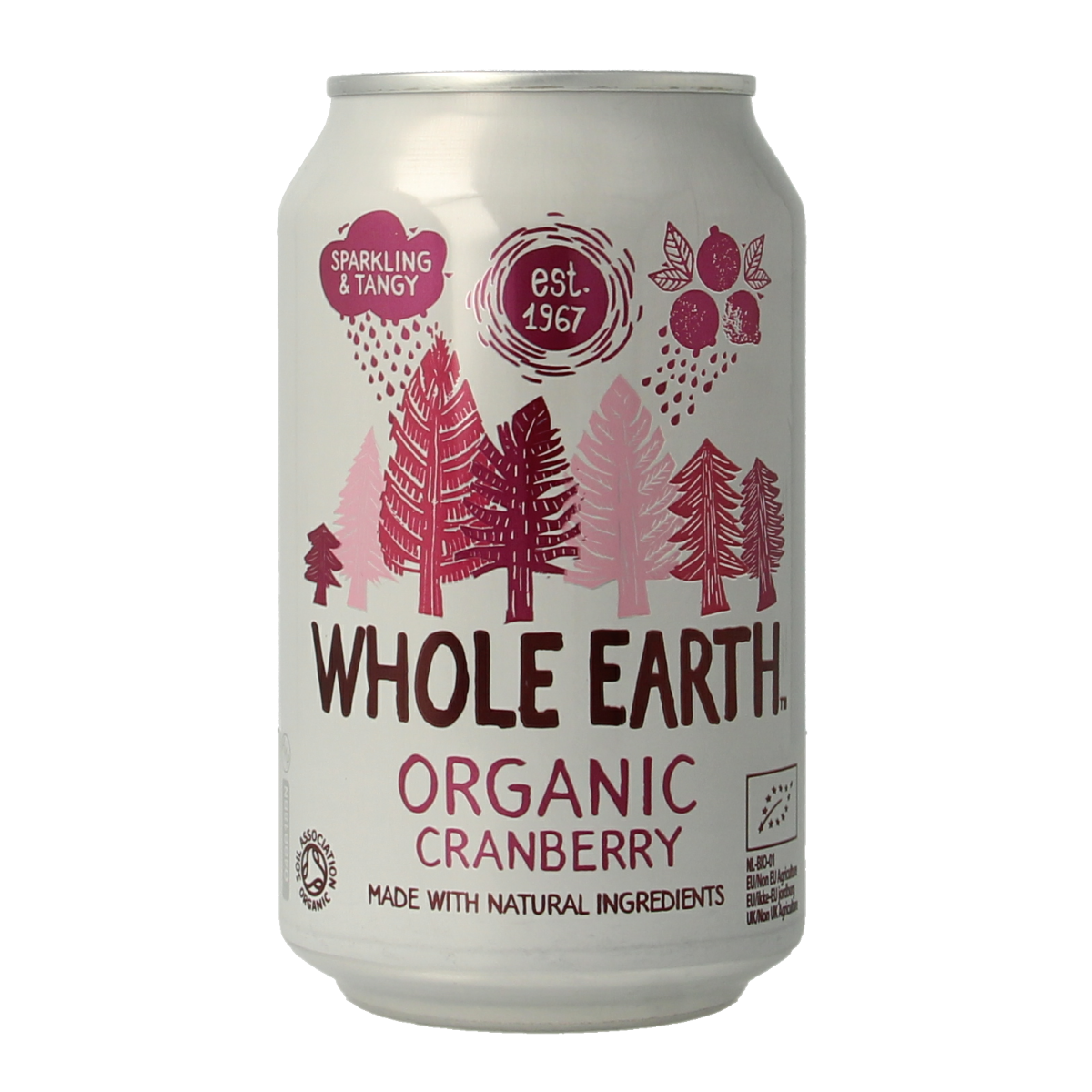 Whole Earth Sparkling cranberry bio 330.00 Milliliter