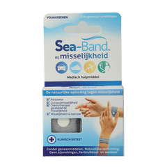 Sea Band Polsband volwassenen grijs 1.00 Paar