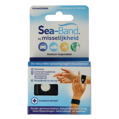 Sea Band Polsband volwassenen zwart 1 Paar
