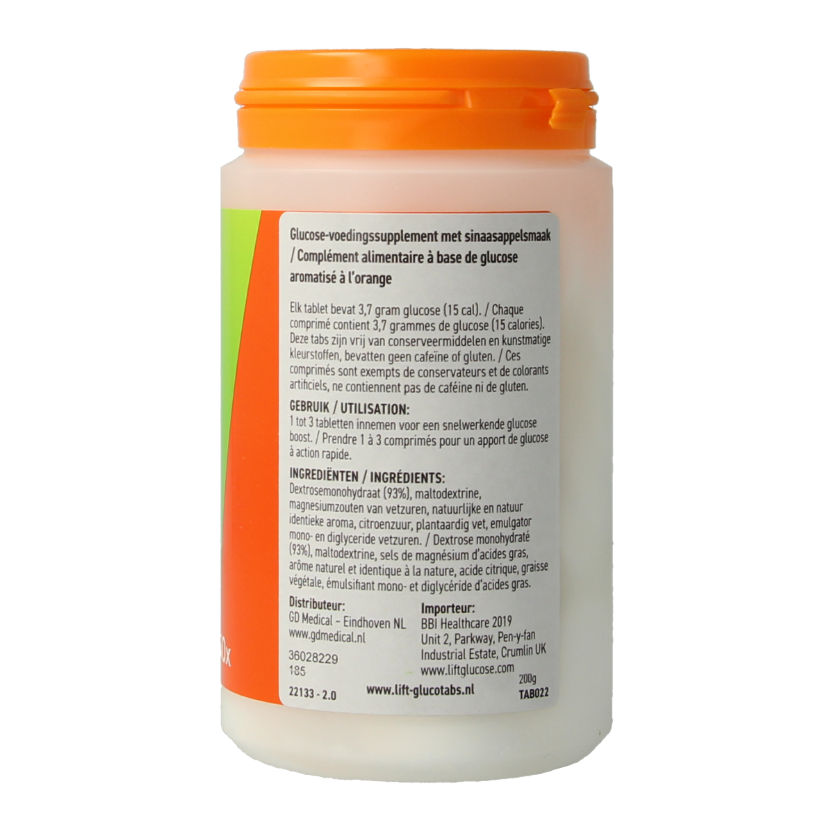 Lift LIFT GlucoTabs orange pot 50.00 Tabletten